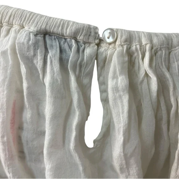 Topshop Linen Graphic Miniskirt Black and White - Picture 4 of 7